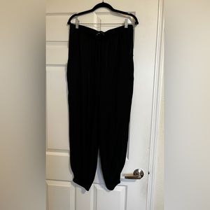 zara Black parachute jogger pants size XL